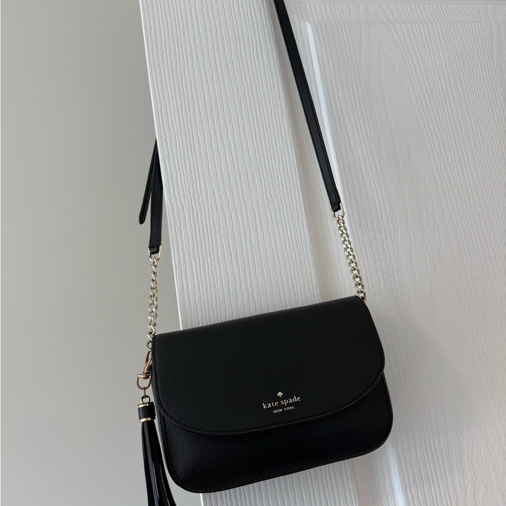 Kate Spade Black Crossbody with Tassel